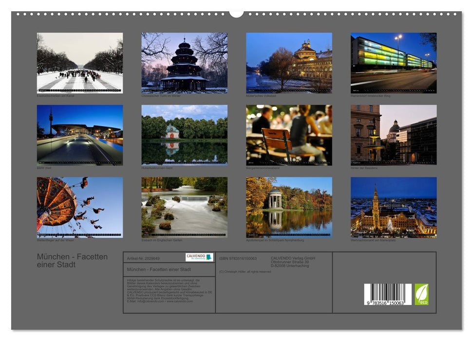 München - Facetten einer Stadt (CALVENDO Premium Wandkalender 2026)