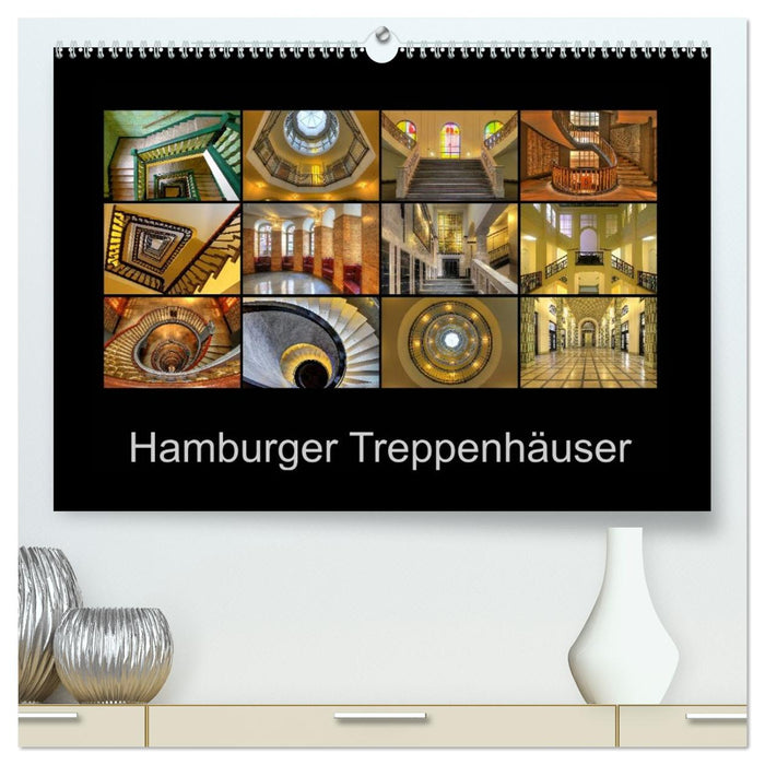 Hamburger Treppenhäuser (CALVENDO Premium Wandkalender 2026)