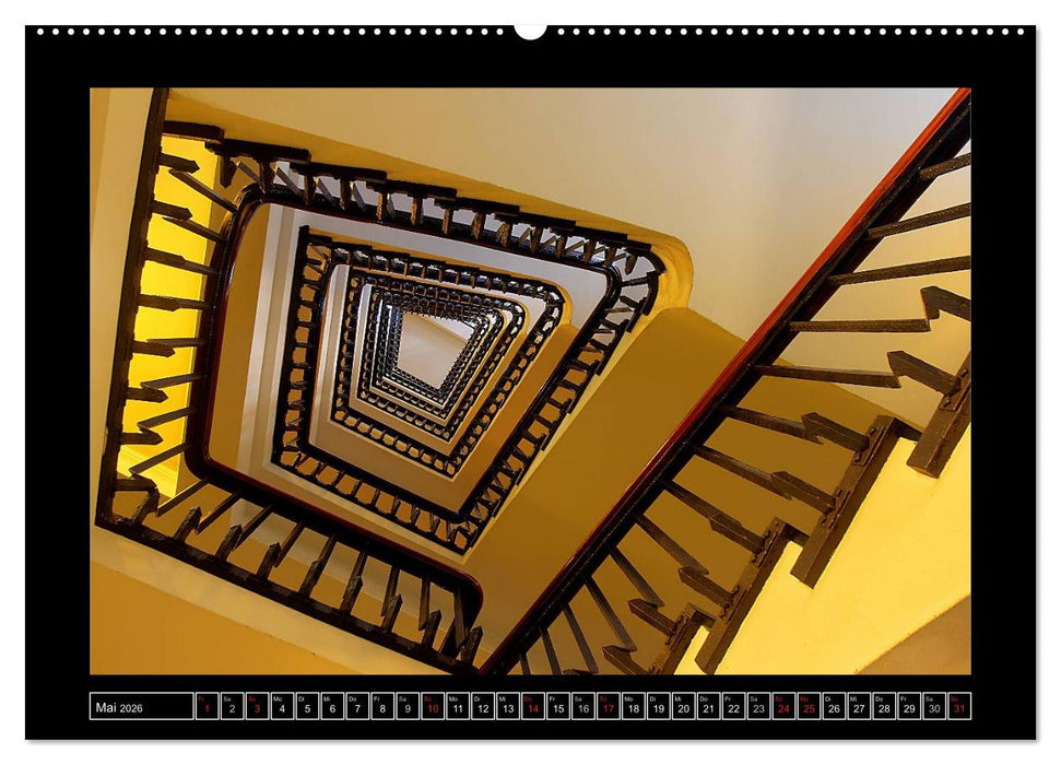 Hamburger Treppenhäuser (CALVENDO Premium Wandkalender 2026)