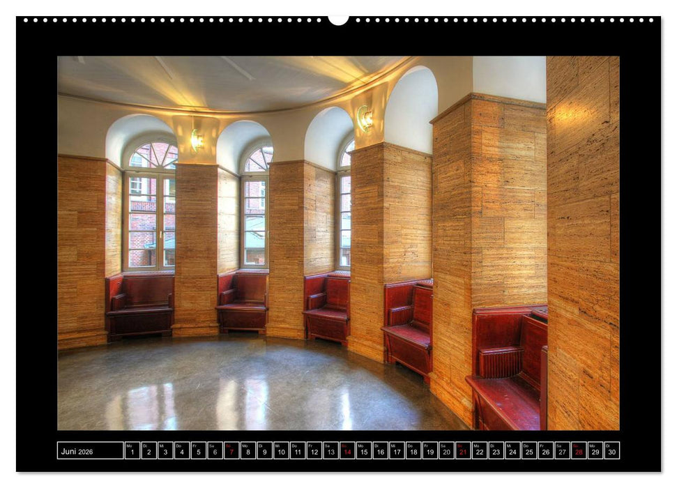 Hamburger Treppenhäuser (CALVENDO Premium Wandkalender 2026)