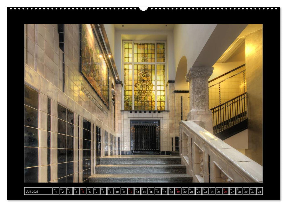 Hamburger Treppenhäuser (CALVENDO Premium Wandkalender 2026)