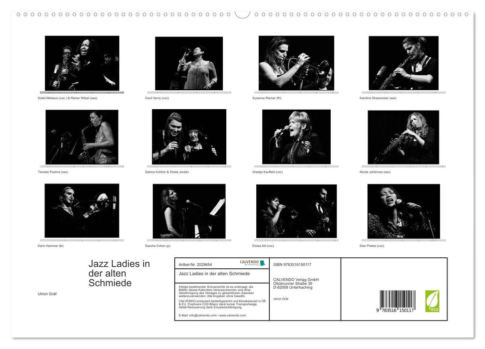 Jazz Ladies in der alten Schmiede (CALVENDO Premium Wandkalender 2026)