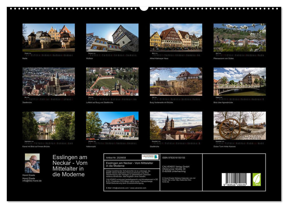 Esslingen am Neckar - Vom Mittelalter in die Moderne (CALVENDO Premium Wandkalender 2026)