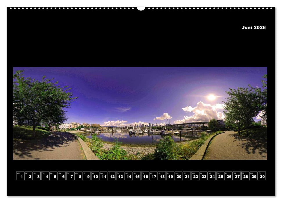 Vancouver / Kanada in faszinierender 360° Panorama-Photographie (CALVENDO Premium Wandkalender 2026)