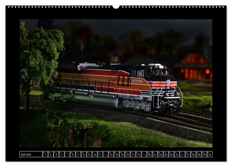 Amerikanische Modelleisenbahnen (CALVENDO Premium Wandkalender 2026)