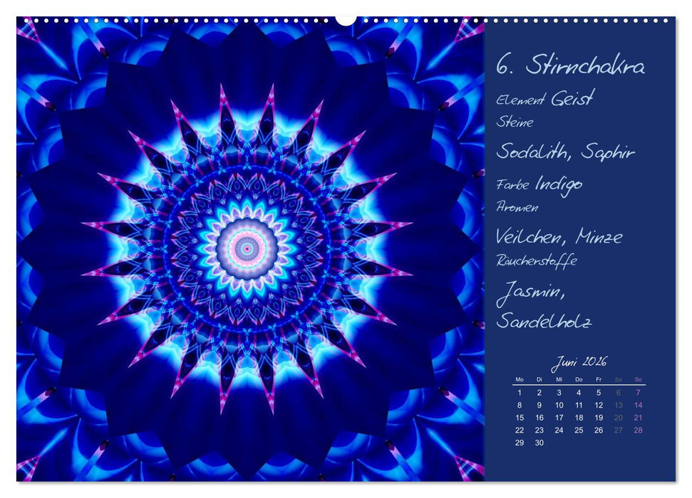 Kleine Chakrenlehre (CALVENDO Premium Wandkalender 2026)