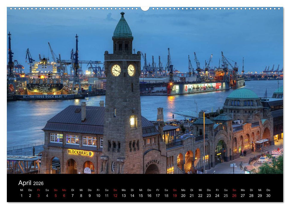 Hamburg (CALVENDO Premium Wandkalender 2026)