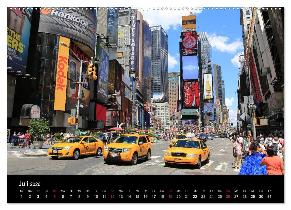 New York City (CALVENDO Premium Wandkalender 2026)