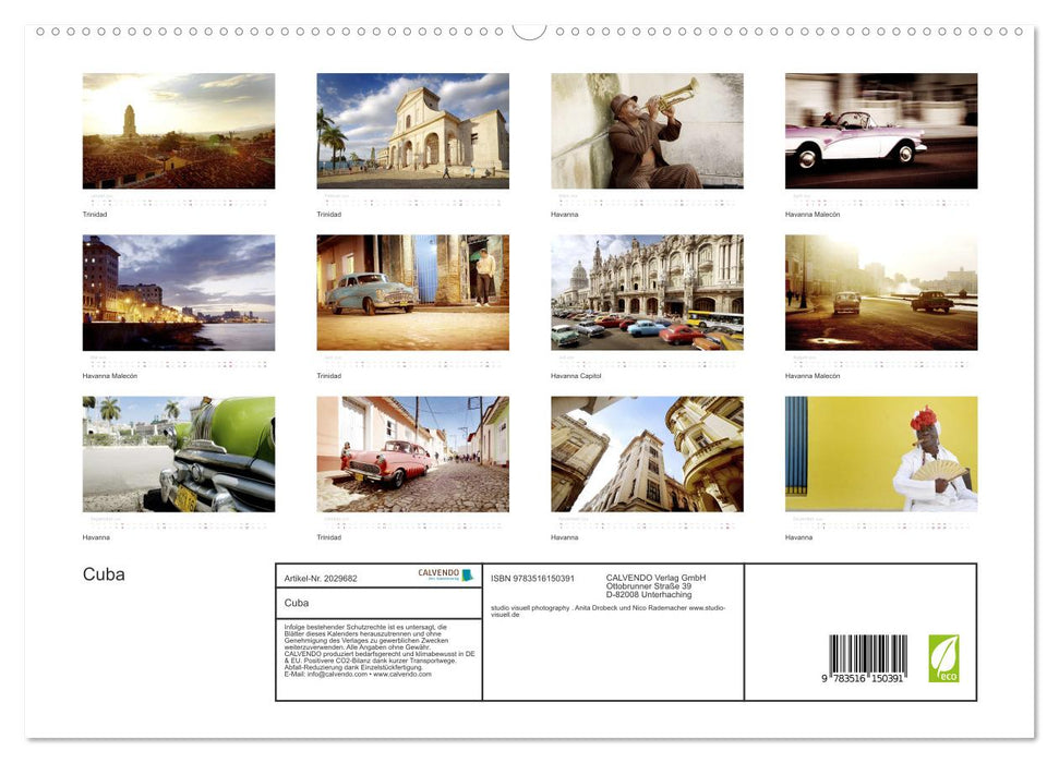 Cuba (CALVENDO Premium Wandkalender 2026)