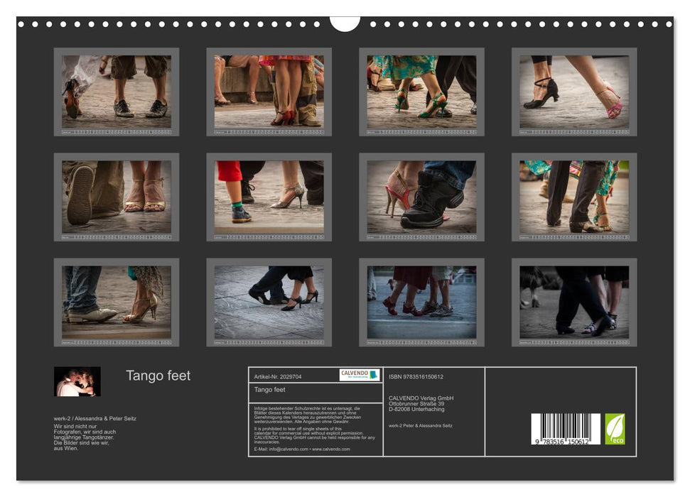 Tango feet (CALVENDO Wandkalender 2026)