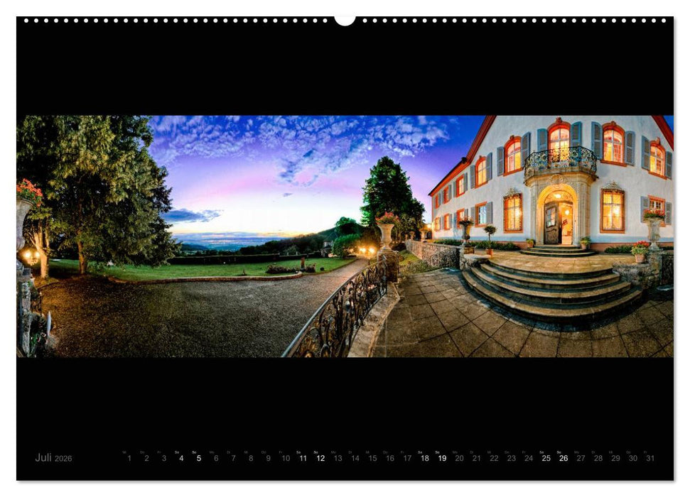 Markgräflerland-Panoramen - Vier Jahreszeiten in der Toskana Deutschlands (CALVENDO Premium Wandkalender 2026)