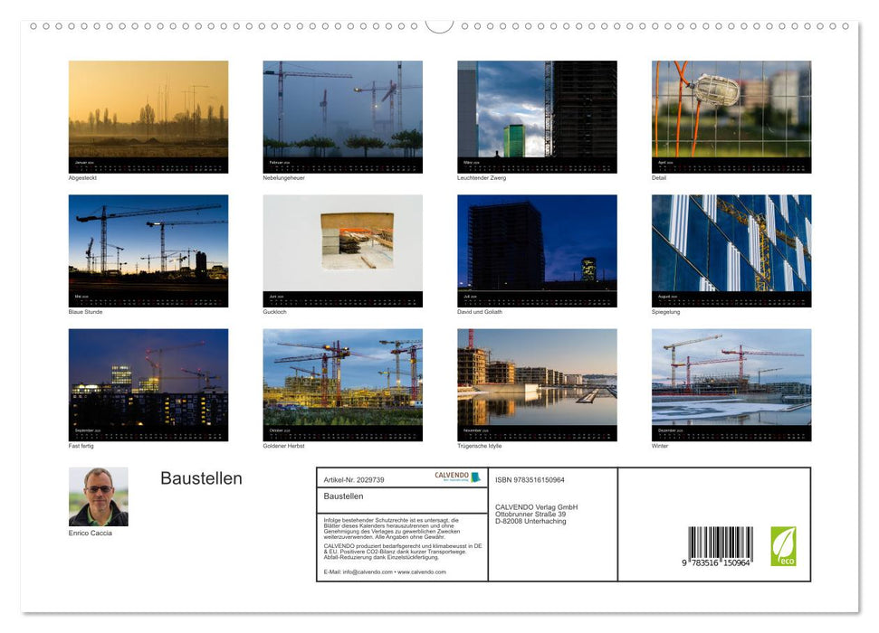 Baustellen (CALVENDO Premium Wandkalender 2026)