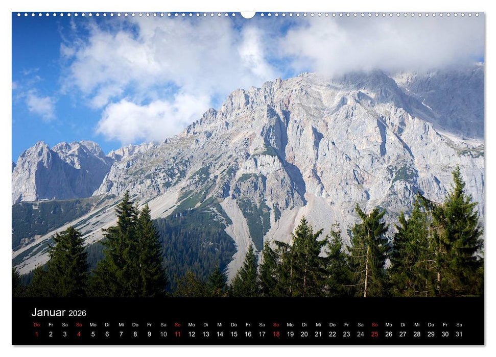 Der Dachstein - Massiv in den Alpen (CALVENDO Premium Wandkalender 2026)