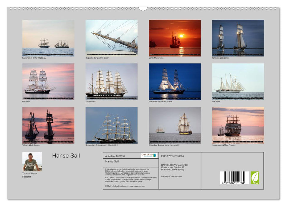 Hanse Sail (CALVENDO Premium Wandkalender 2026)