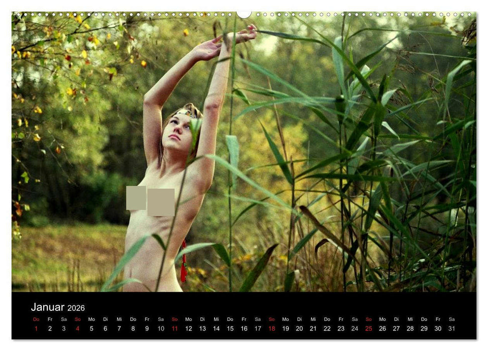 Natürlich nackt (CALVENDO Premium Wandkalender 2026)