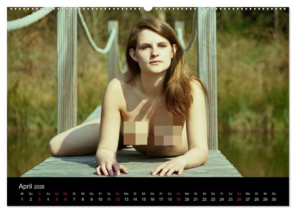 Natürlich nackt (CALVENDO Premium Wandkalender 2026)
