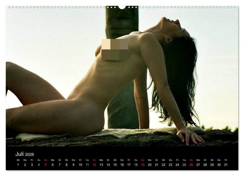 Natürlich nackt (CALVENDO Premium Wandkalender 2026)