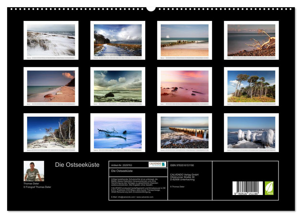 Die Ostseeküste (CALVENDO Premium Wandkalender 2026)