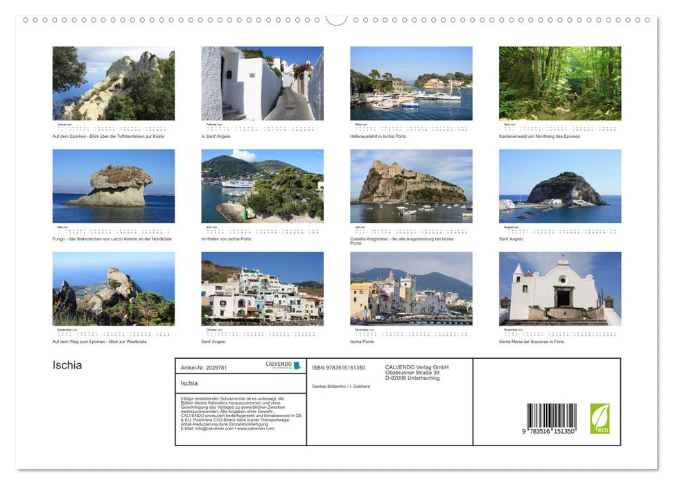 Ischia (CALVENDO Premium Wandkalender 2026)