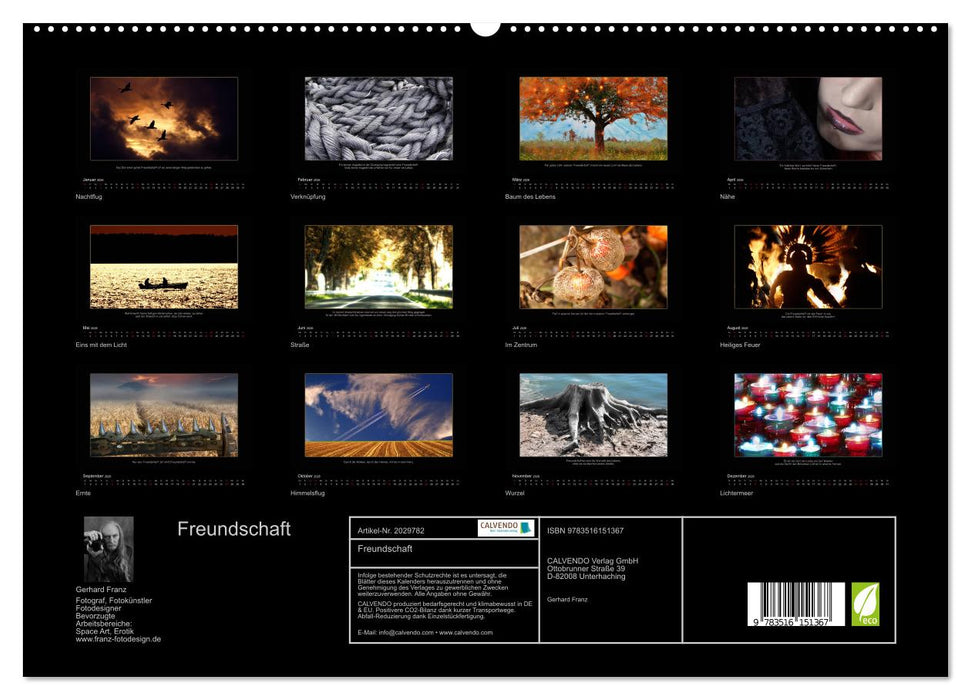 Freundschaft (CALVENDO Premium Wandkalender 2026)