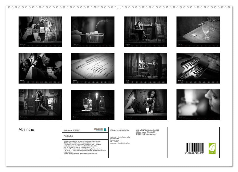 Absinthe (CALVENDO Premium Wandkalender 2026)
