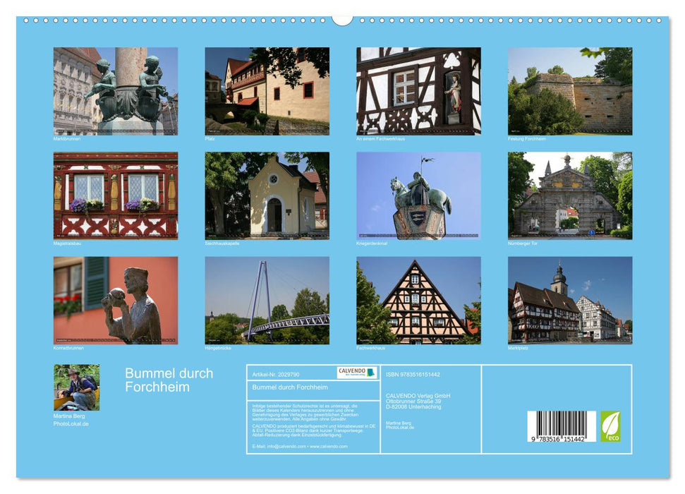 Bummel durch Forchheim (CALVENDO Premium Wandkalender 2026)