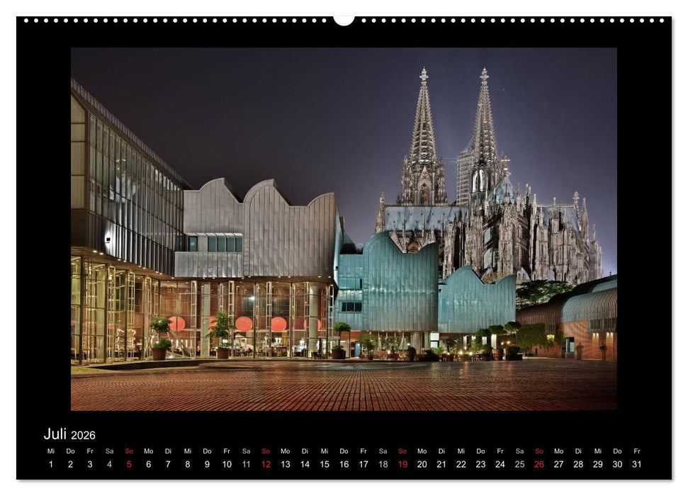 Köln – Nachts 2026 (CALVENDO Premium Wandkalender 2026)