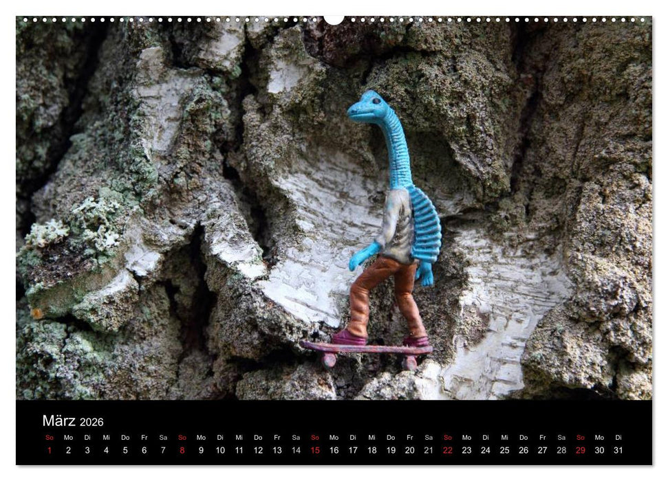 Micro Dino Skaters 2026 (CALVENDO Wandkalender 2026)