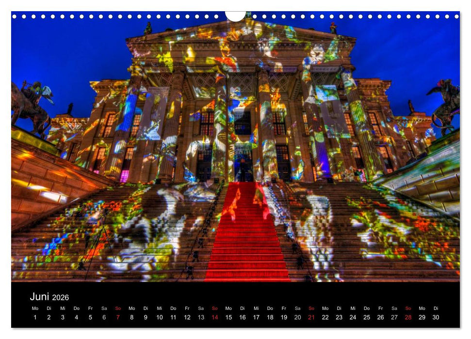 Berlin bei Nacht (CALVENDO Wandkalender 2026)