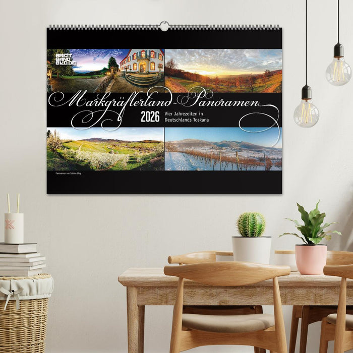 Markgräflerland-Panoramen - Vier Jahreszeiten in der Toskana Deutschlands (CALVENDO Wandkalender 2026)