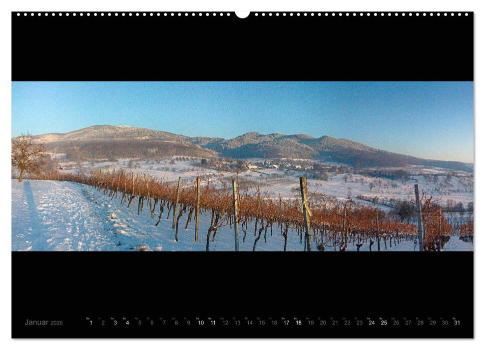 Markgräflerland-Panoramen - Vier Jahreszeiten in der Toskana Deutschlands (CALVENDO Wandkalender 2026)