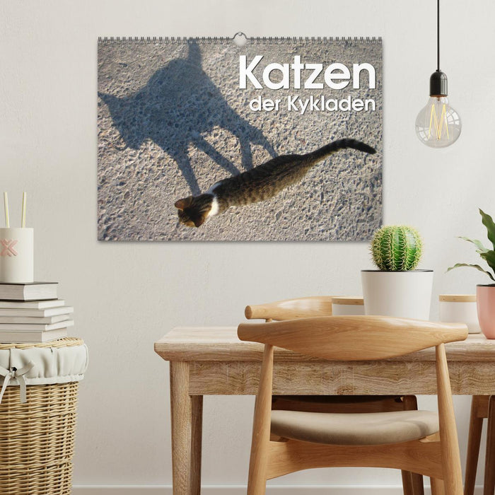 Katzen der Kykladen (CALVENDO Wandkalender 2026)