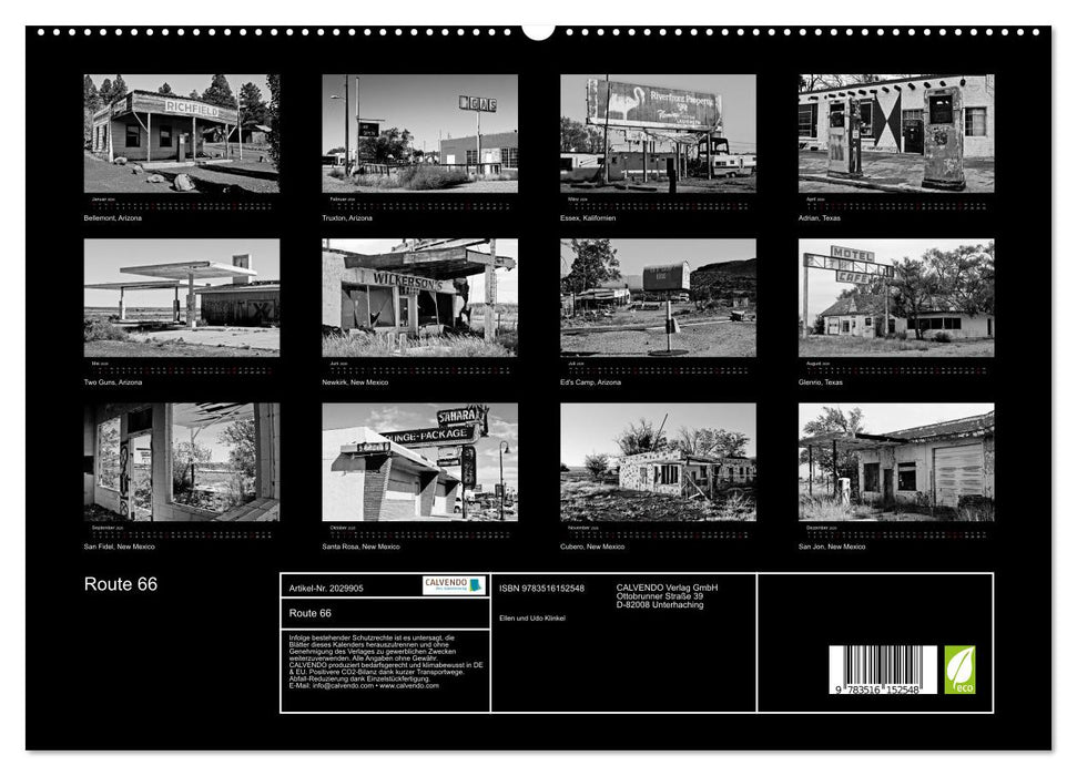 Route 66 (CALVENDO Premium Wandkalender 2026)