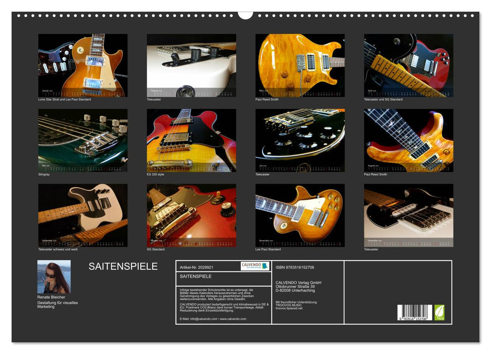 SAITENSPIELE (CALVENDO Wandkalender 2026)