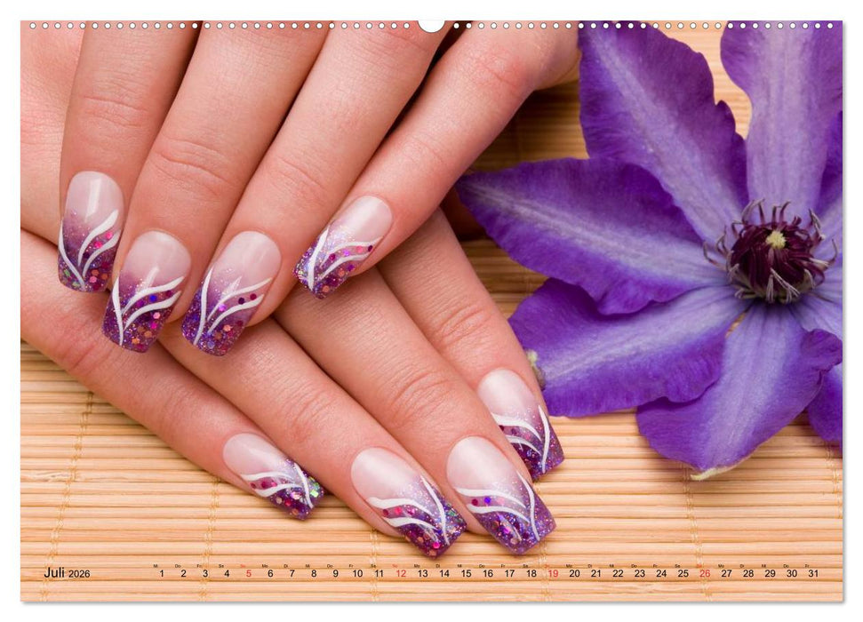 Vergängliche Kunst - Nailart Episode 1 (CALVENDO Premium Wandkalender 2026)