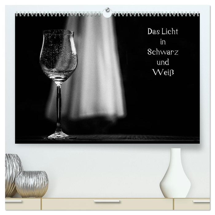 Das Licht in Schwarz und Weiß (CALVENDO Premium Wandkalender 2026)