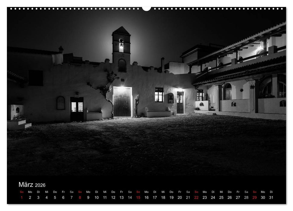 Das Licht in Schwarz und Weiß (CALVENDO Premium Wandkalender 2026)