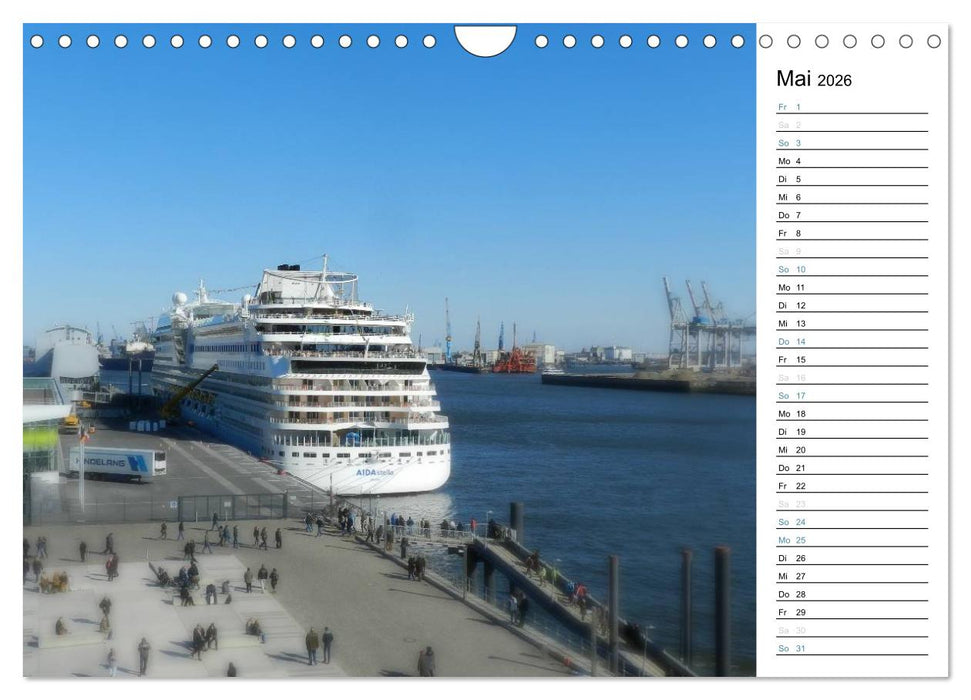 Hafen Hamburg (CALVENDO Wandkalender 2026)