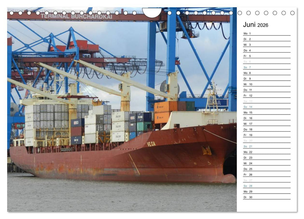 Hafen Hamburg (CALVENDO Wandkalender 2026)