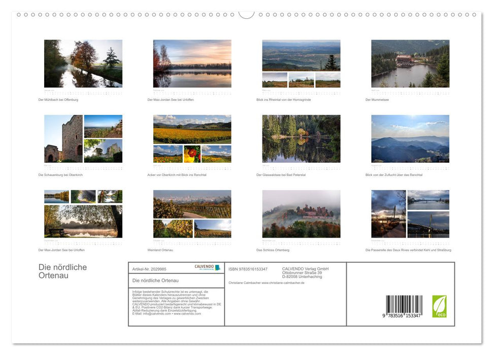 Die nördliche Ortenau (CALVENDO Premium Wandkalender 2026)