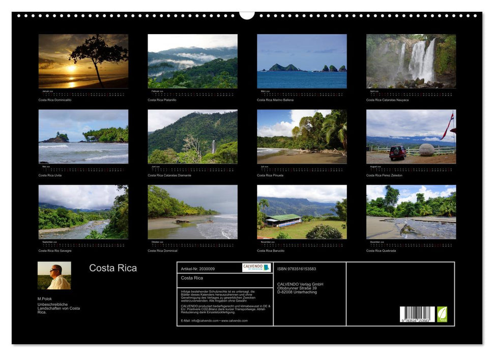 Costa Rica (CALVENDO Wandkalender 2026)