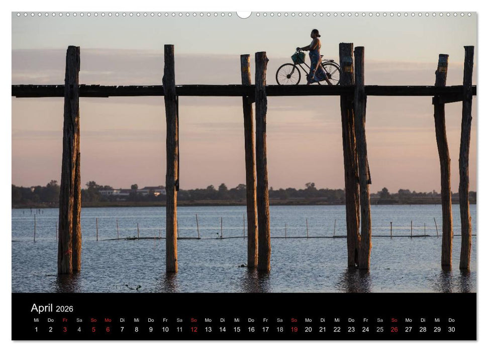 Myanmar 2026 (CALVENDO Wandkalender 2026)