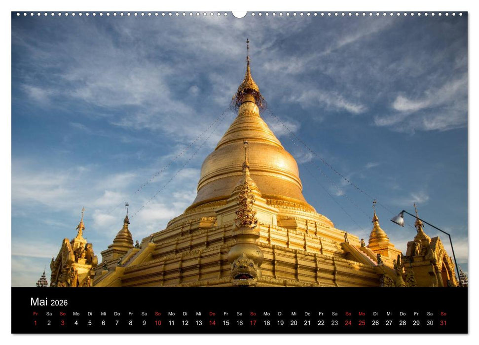 Myanmar 2026 (CALVENDO Wandkalender 2026)