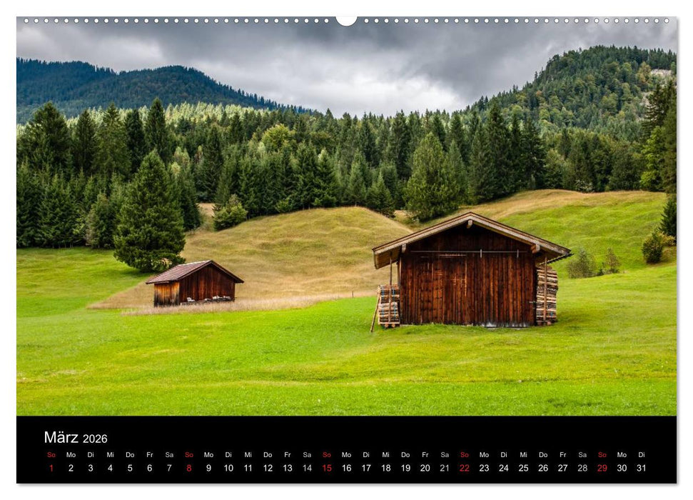 Traumlandschaft Werdenfelser Land - Teil II (CALVENDO Premium Wandkalender 2026)