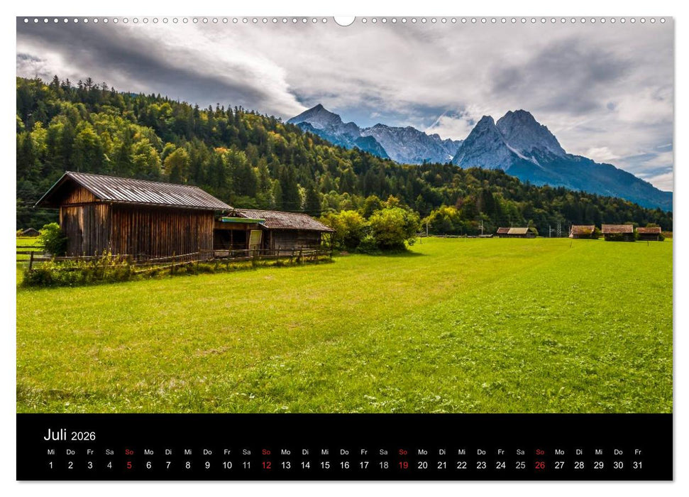 Traumlandschaft Werdenfelser Land - Teil II (CALVENDO Premium Wandkalender 2026)