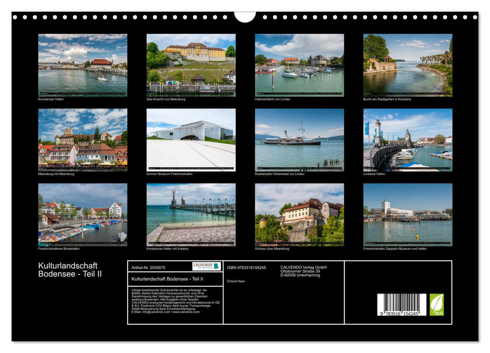Kulturlandschaft Bodensee - Teil II (CALVENDO Wandkalender 2026)