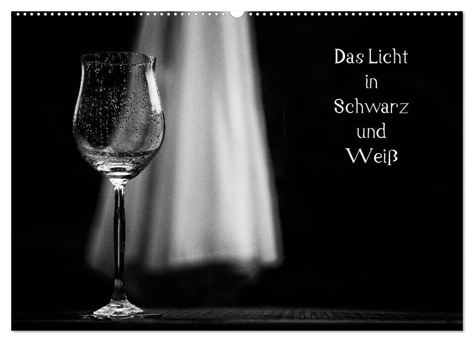 Das Licht in Schwarz und Weiß (CALVENDO Wandkalender 2026)