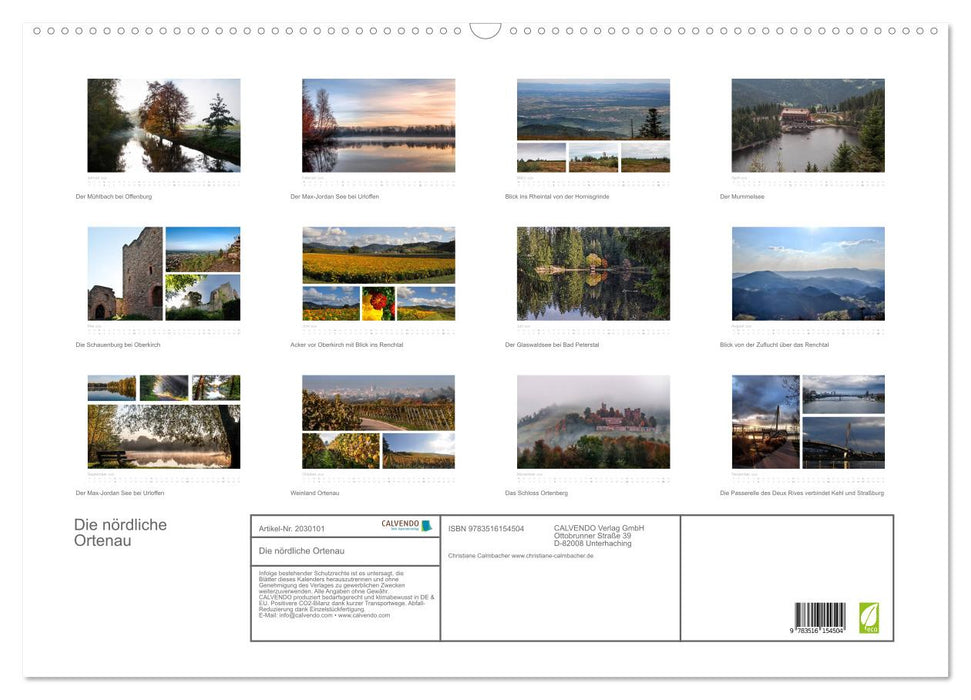 Die nördliche Ortenau (CALVENDO Wandkalender 2026)