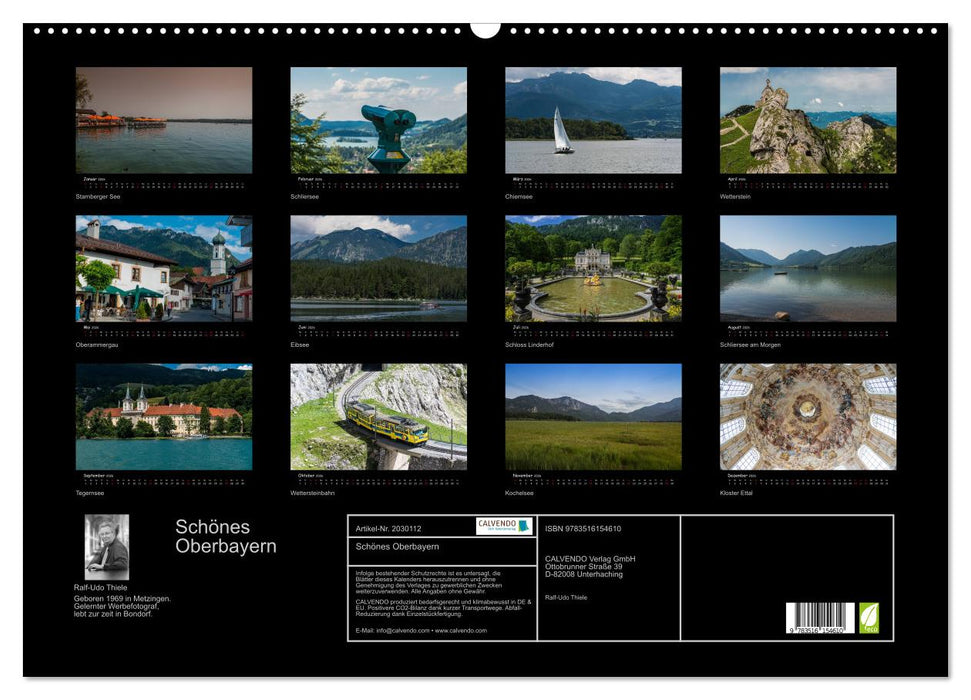 Schönes Oberbayern (CALVENDO Wandkalender 2026)