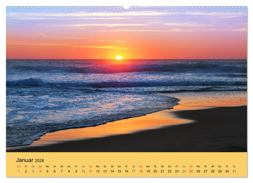 Sonnenuntergänge an der Atlantikküste (CALVENDO Wandkalender 2026)